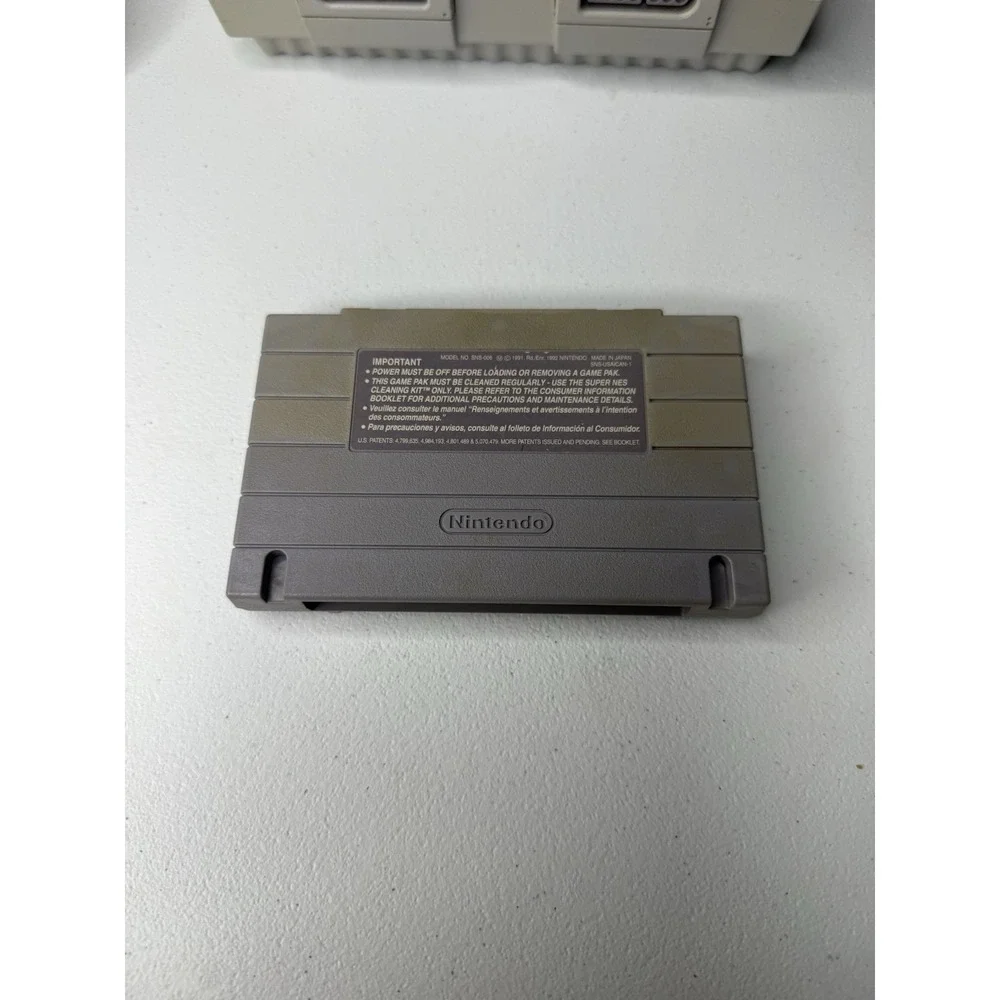 Nintendo SNES Console System Super Mario World Bundle SNS-001 Gray